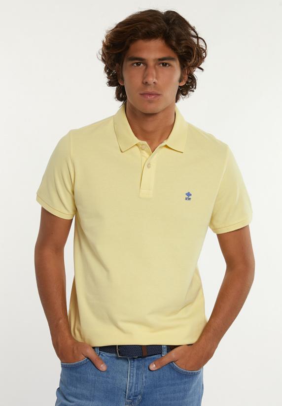 river woods Custom fit basic pima katoen polo banana