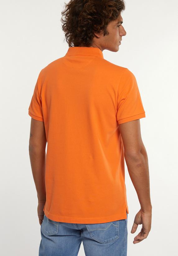 River Woods Custom Fit Basic Pima Katoen Polo Clementine