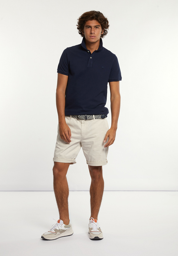 River Woods Custom Fit Basic Pima Katoen Polo Dk Blue Mix