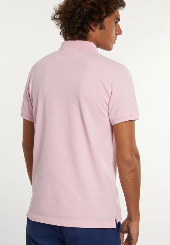 River Woods Custom Fit Basic Pima Katoen Polo Flamingo