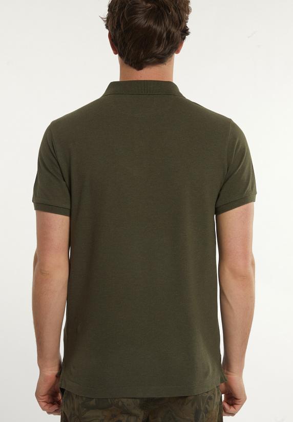River Woods Custom Fit Basic Pima Katoen Polo Forest Mix