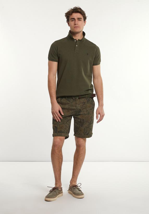 River Woods Custom Fit Basic Pima Katoen Polo Forest Mix