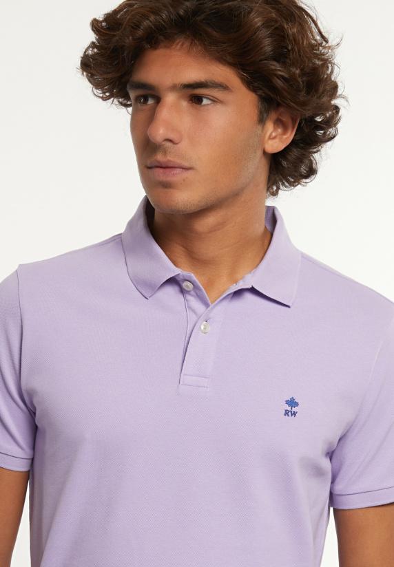 River Woods Custom Fit Basic Pima Katoen Polo Lavender