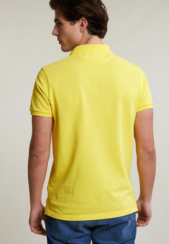 River Woods Custom Fit Basic Pima Katoen Polo Lemonade