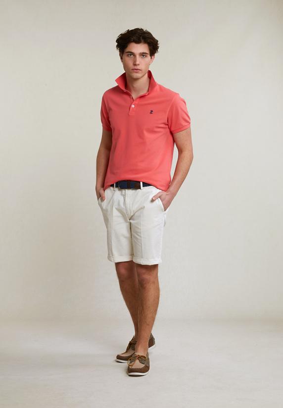 River Woods Custom Fit Basic Pima Katoen Polo Lt Sunset