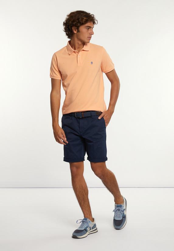 River Woods Custom Fit Basic Pima Katoen Polo Mandarin