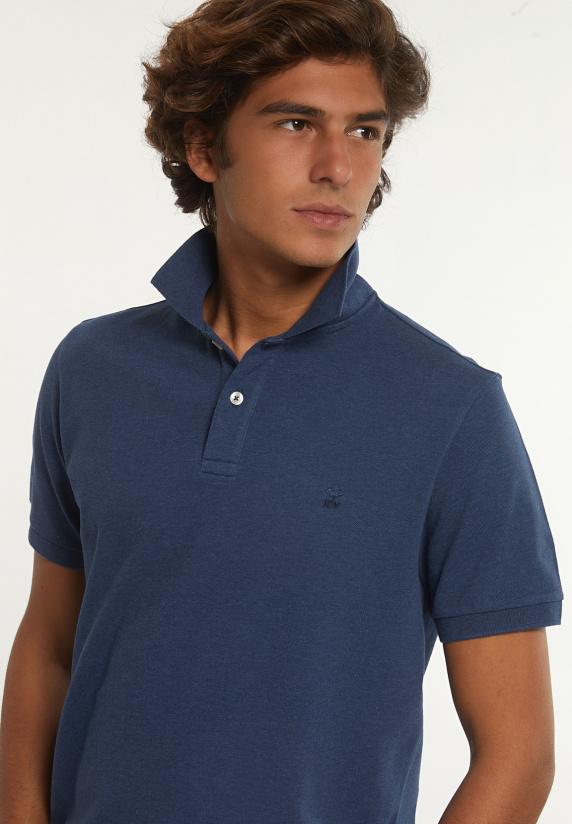 River Woods Custom Fit Basic Pima Katoen Polo Moonlight Mix