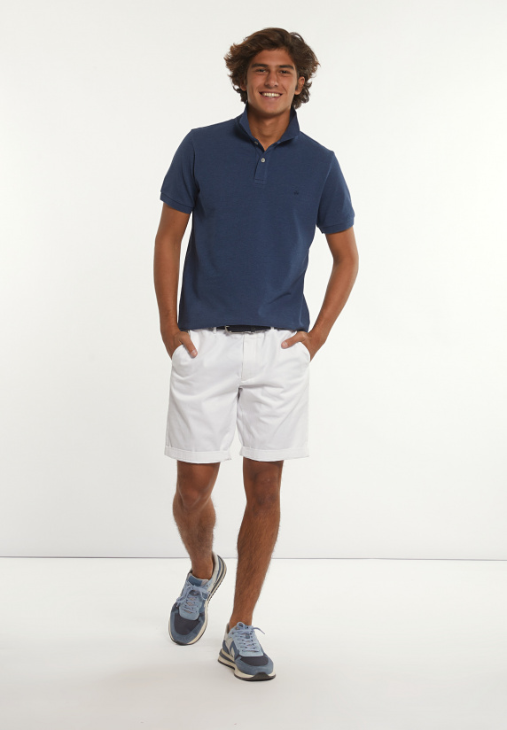River Woods Custom Fit Basic Pima Katoen Polo Moonlight Mix