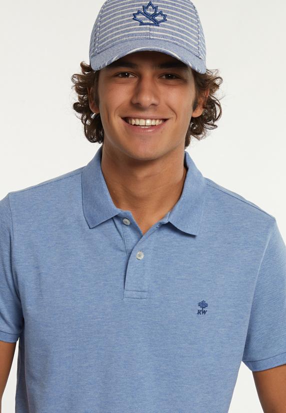 River Woods Custom Fit Basic Pima Katoen Polo Oase Mix