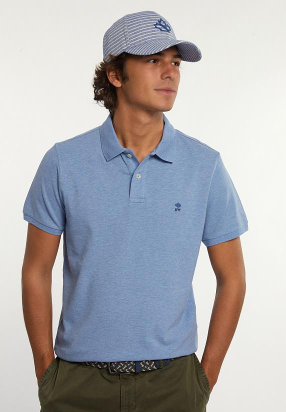 river woods Custom fit basic pima katoen polo oase mix