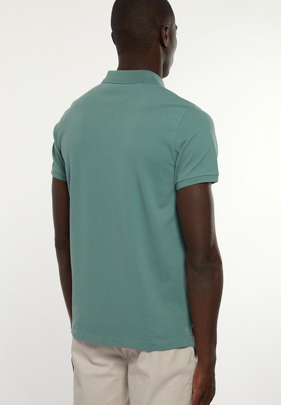 River Woods Custom Fit Basic Pima Katoen Polo Opal Green
