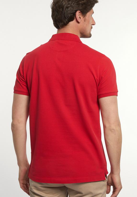 River Woods Custom Fit Basic Pima Katoen Polo Poppy Red