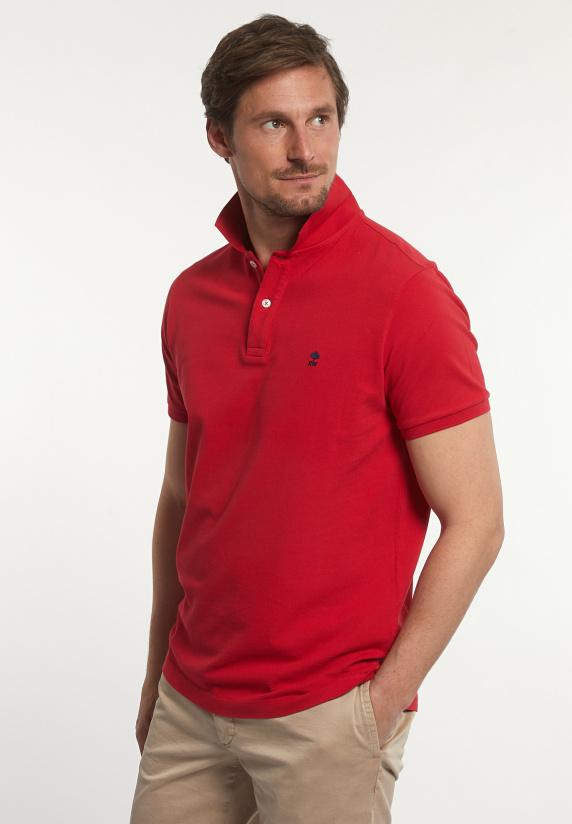 river woods Custom fit basic pima katoen polo poppy red