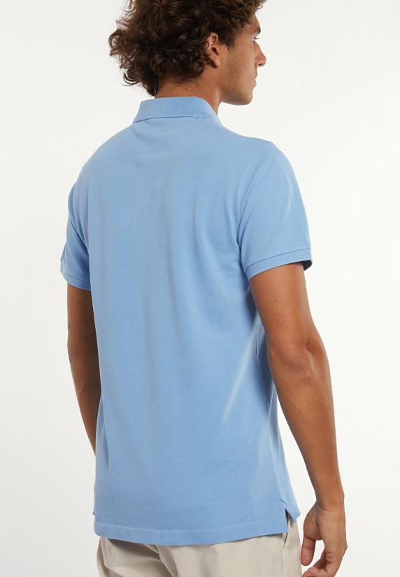 River Woods Custom Fit Basic Pima Katoen Polo Porcelaine