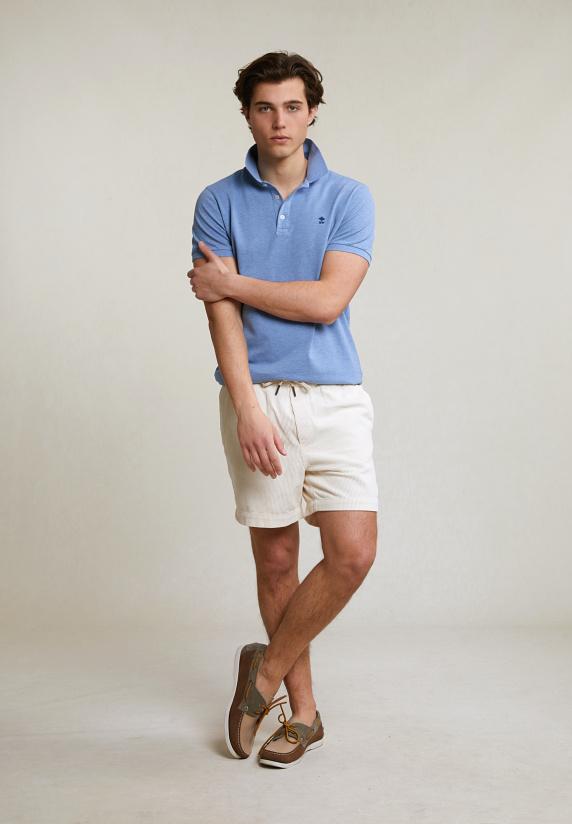 River Woods Custom Fit Basic Pima Katoen Polo Seashore Mix