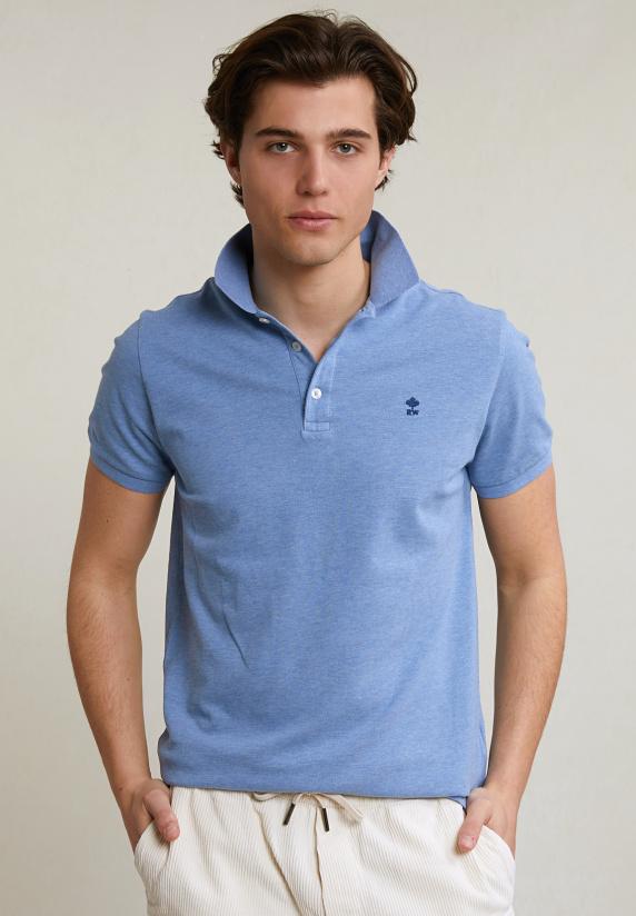 River Woods Custom Fit Basic Pima Katoen Polo Seashore Mix