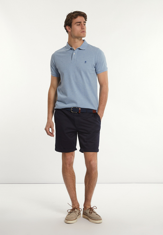 River Woods Custom Fit Basic Pima Katoen Polo Soft Frost Mix