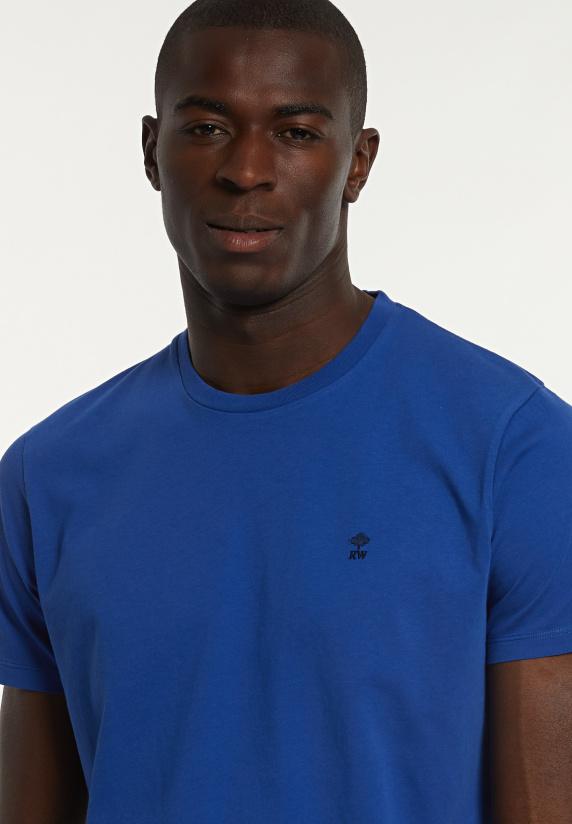 River Woods Custom Fit Basic Pima Katoen T-shirt Admiral