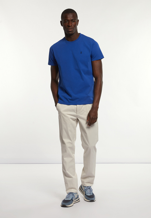 River Woods Custom Fit Basic Pima Katoen T-shirt Admiral