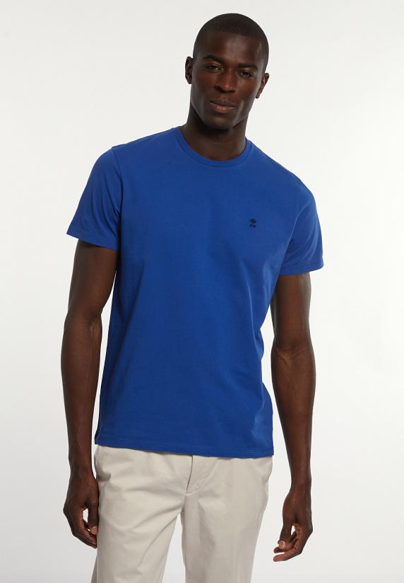 river woods Custom fit basic pima katoen T-shirt admiral