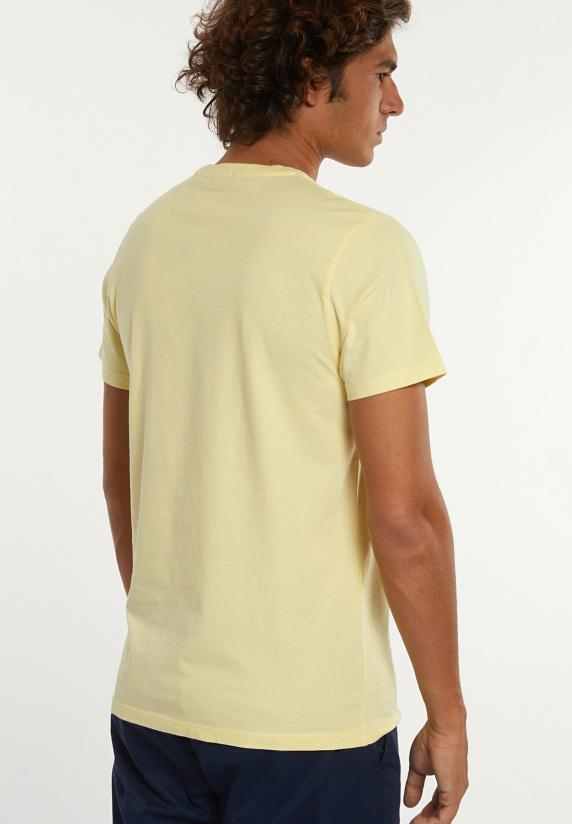 River Woods Custom Fit Basic Pima Katoen T-shirt Banana