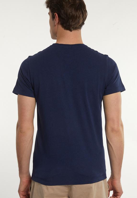 River Woods Custom Fit Basic Pima Katoen T-shirt Borstzak Twilight Mix