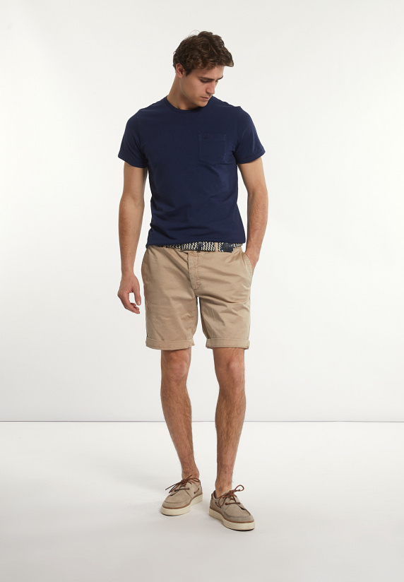 River Woods Custom Fit Basic Pima Katoen T-shirt Borstzak Twilight Mix