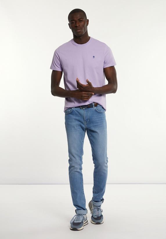 River Woods Custom Fit Basic Pima Katoen T-shirt Lavender