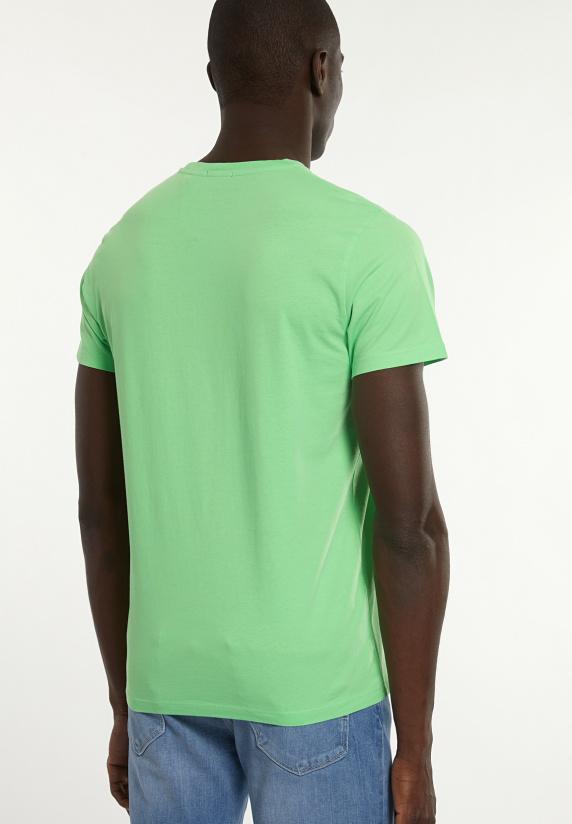 River Woods Custom Fit Basic Pima Katoen T-shirt Lime