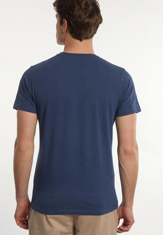 River Woods Custom Fit Basic Pima Katoen T-shirt Moonlight Mix