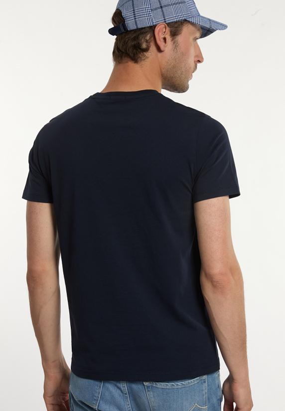 River Woods Custom Fit Basic Pima Katoen T-shirt Navy