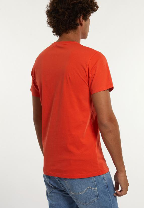 River Woods Custom Fit Basic Pima Katoen T-shirt Oranje