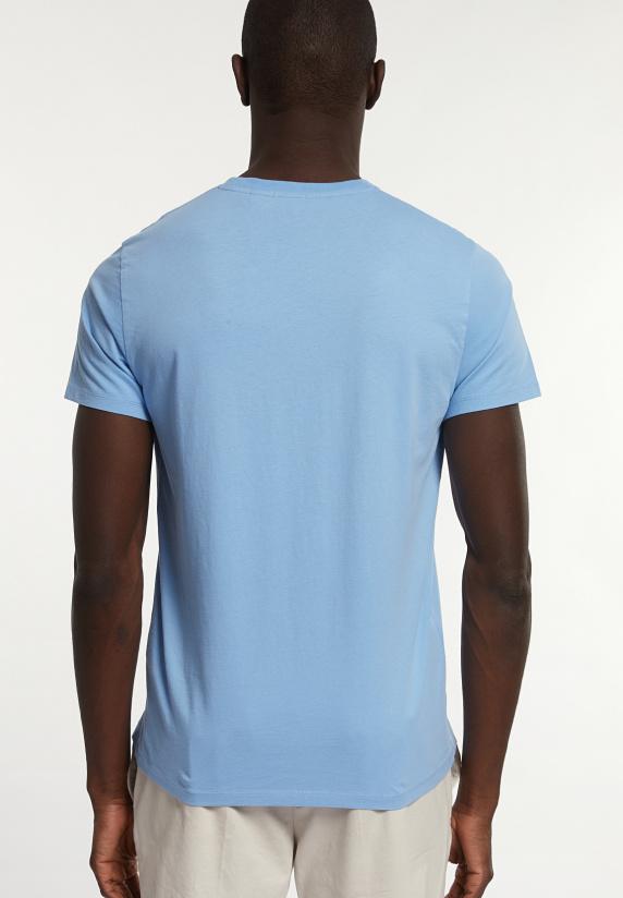 River Woods Custom Fit Basic Pima Katoen T-shirt Porcelaine