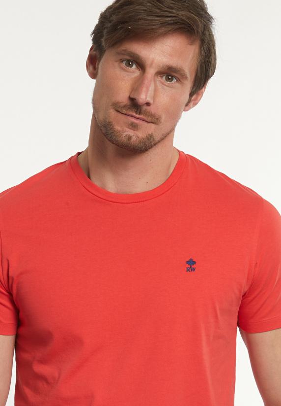 River Woods Custom Fit Basic Pima Katoen T-shirt Punch