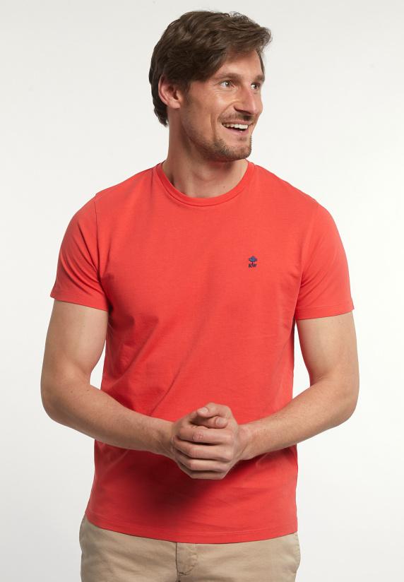 river woods Custom fit basic pima katoen T-shirt punch