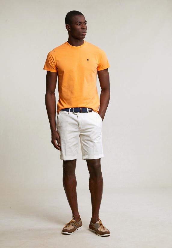 River Woods Custom Fit Basic Pima Katoen T-shirt Ronde Hals Peach