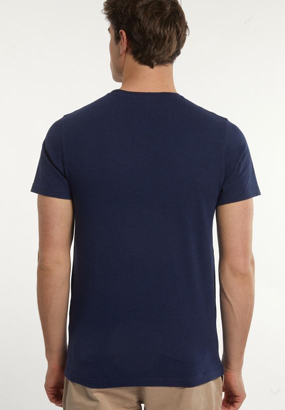 River Woods Custom Fit Basic Pima Katoen T-shirt Twilight Mix