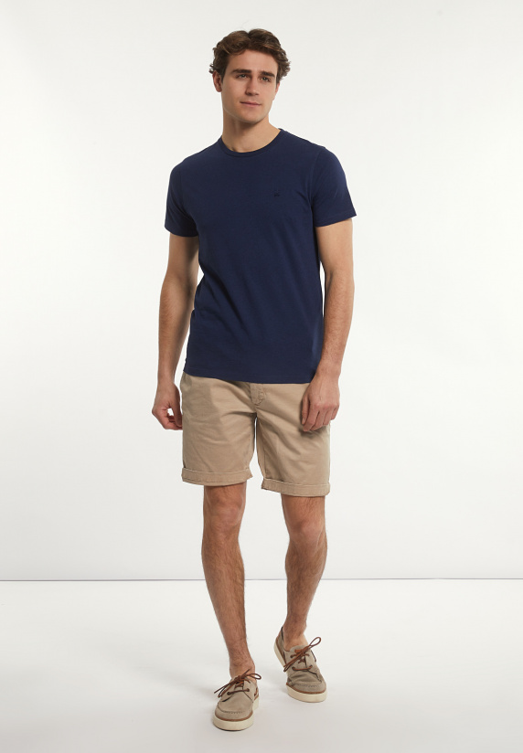 River Woods Custom Fit Basic Pima Katoen T-shirt Twilight Mix