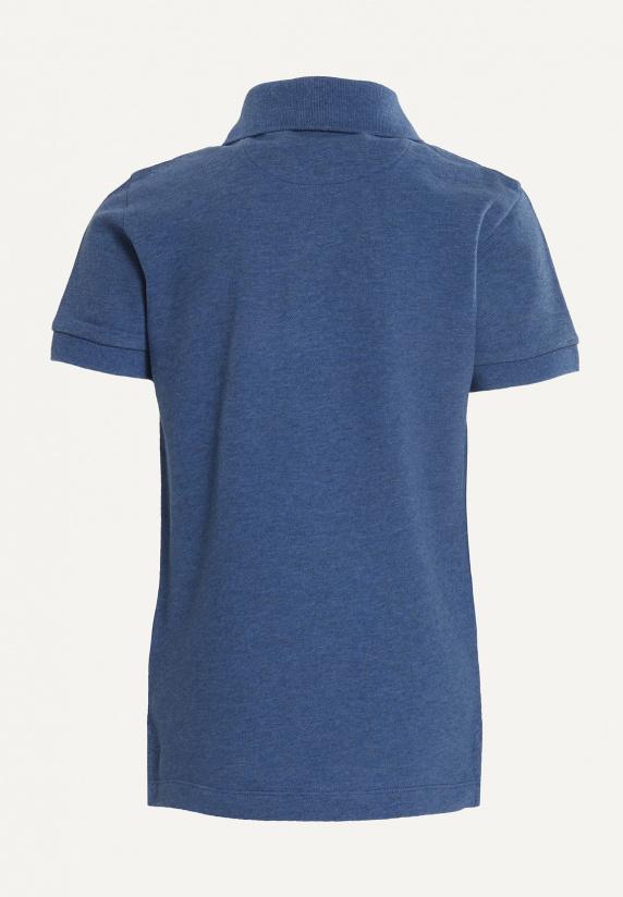 River Woods Custom Fit Basic Stretch Polo Denim Mix