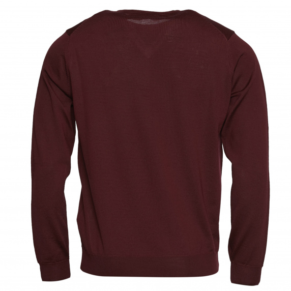 River Woods Custom Fit Basic Trui Met V-hals In Rood