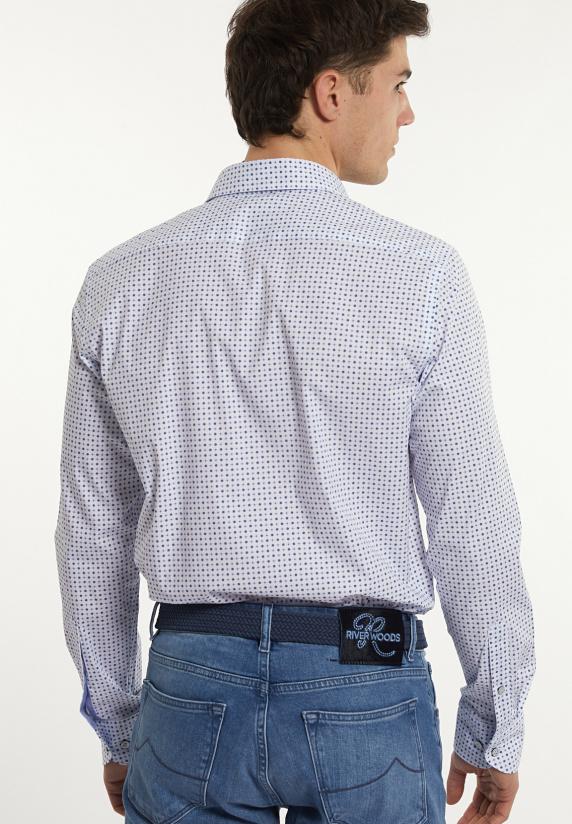 River Woods Custom Fit Comfort Stretch Fantasiehemd Multi