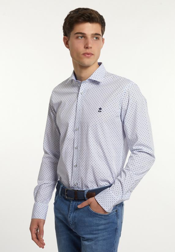 River Woods Custom Fit Comfort Stretch Fantasiehemd Multi