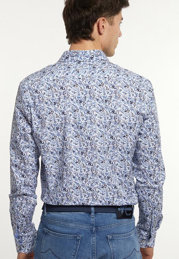 River Woods Custom Fit Comfort Stretch Fantasiehemd Multicolor