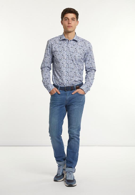 River Woods Custom Fit Comfort Stretch Fantasiehemd Multicolor