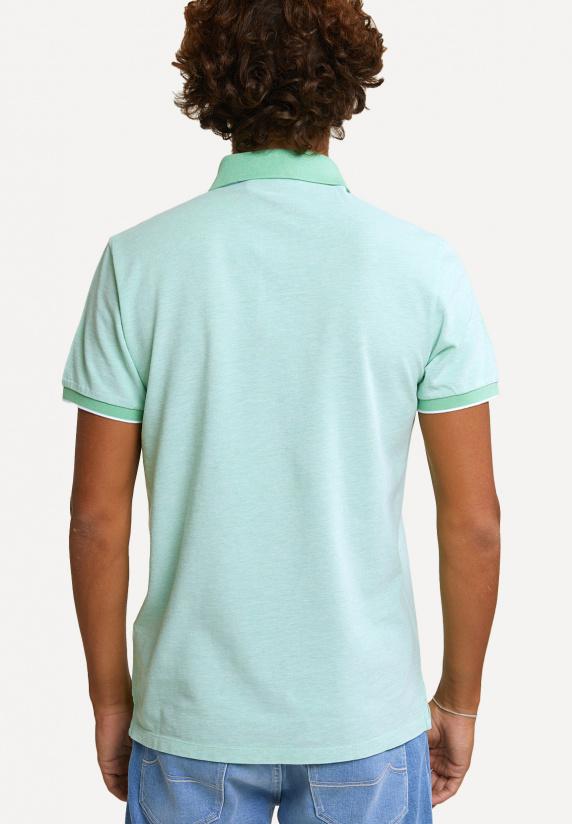 River Woods Custom Fit Fancy Katoenen Polo Lime Mix