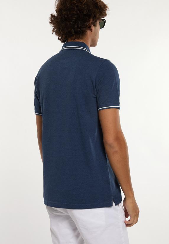 River Woods Custom Fit Fancy Piqué Polo Mykonos Mou