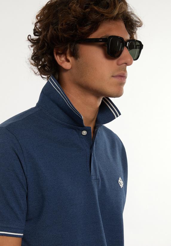 River Woods Custom Fit Fancy Piqué Polo Mykonos Mou