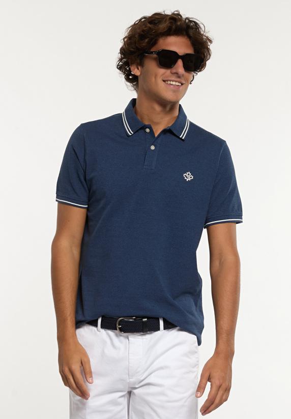 river woods Custom fit fancy piqué polo mykonos mou