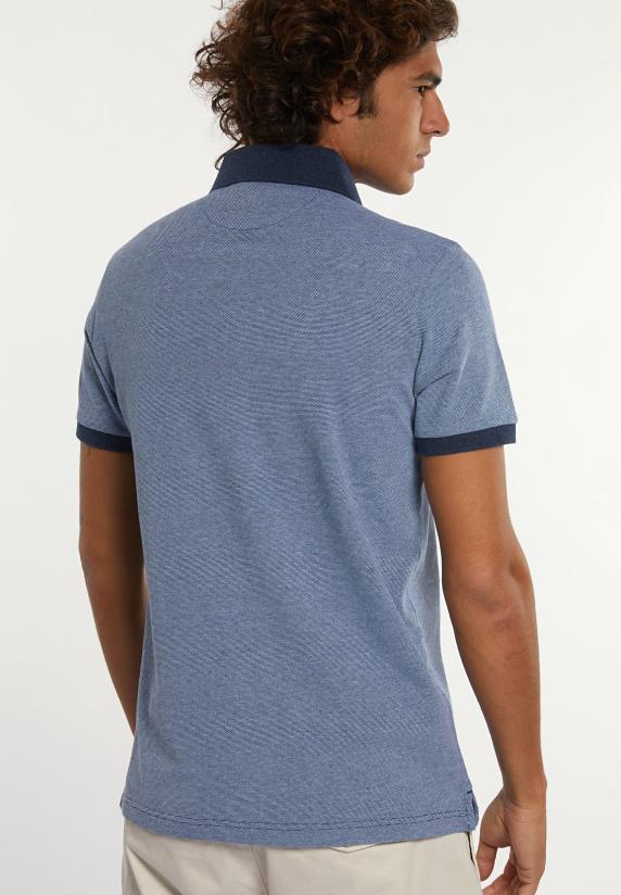 River Woods Custom Fit Jacquard Pique Polo Frost Mix