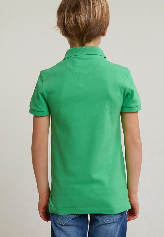 River Woods Custom Fit Katoenen Basic Stretch Polo Apple